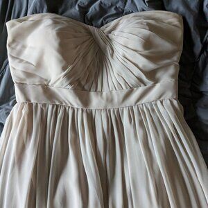 Jenny Yoo Luxe Chiffon floor length dress with convertible sashes